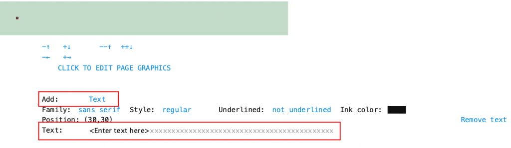 Field chooser for text block can choose between static text or fields